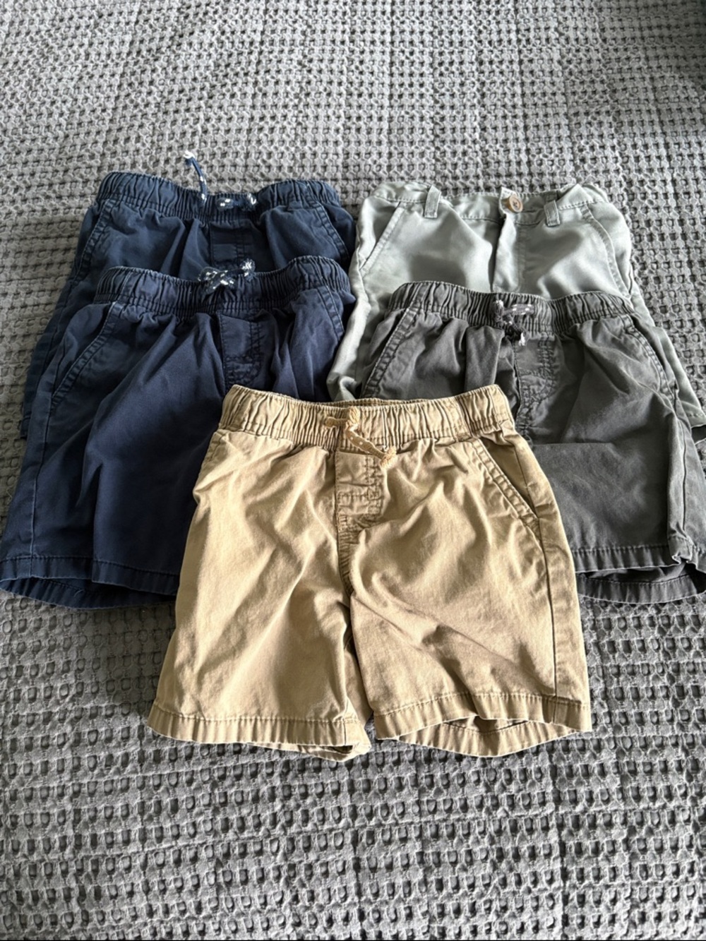 Cat & Jack Elastic Waist Shorts - Navy, Khaki, Gray, Olive
